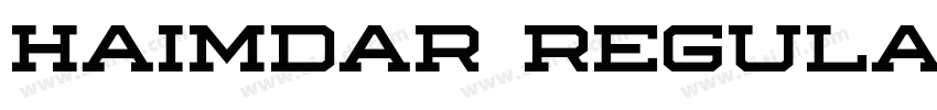 Haimdar Regular字体转换 Haimdar Regular字体转换